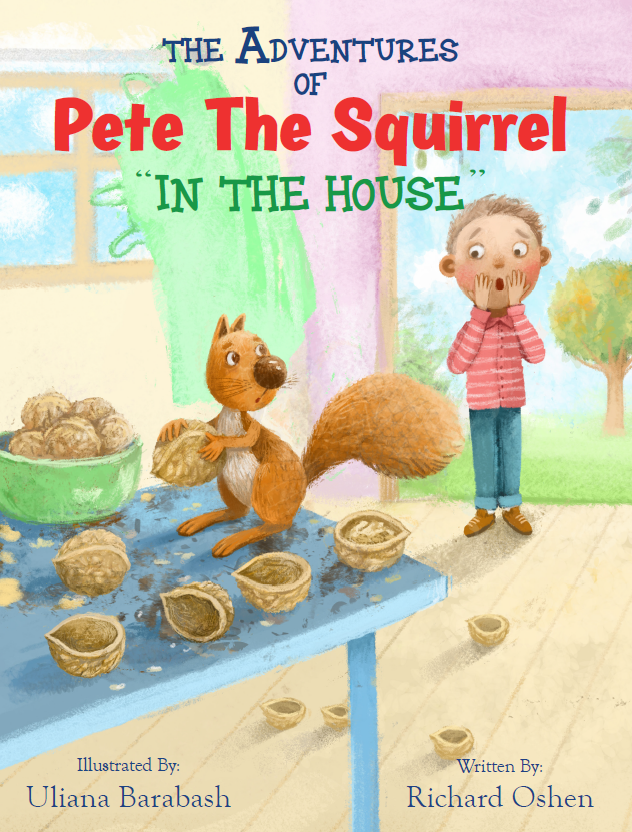 Pete the Squirrel Front Cover Artwork