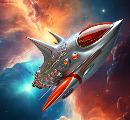 The Galaxy Explorer. Space Cat's rocket ship