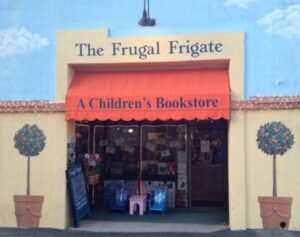 Exterior photo of the Frugal Frigate children's book store 