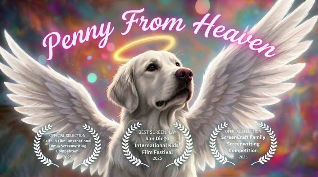 PENNY WITH ANGEL WINGS AND HALO