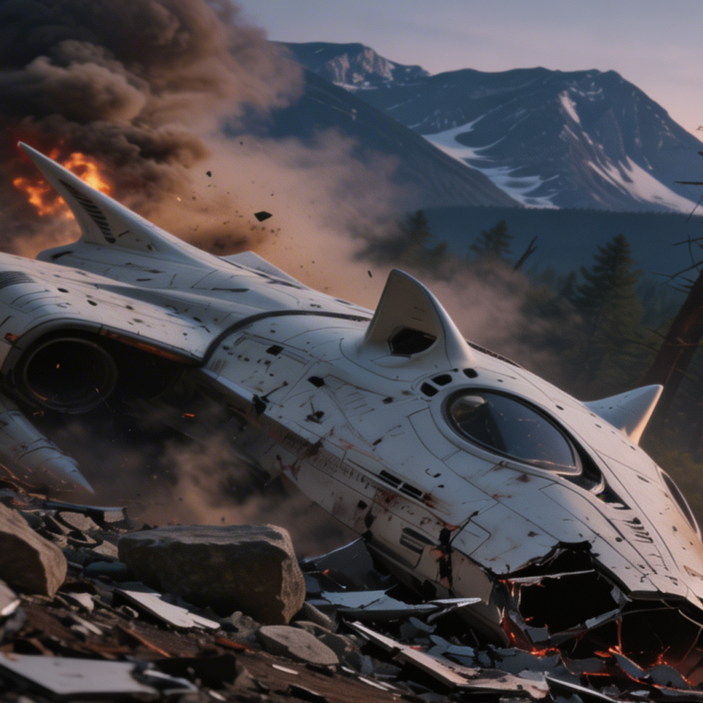 space cats space ship crashes