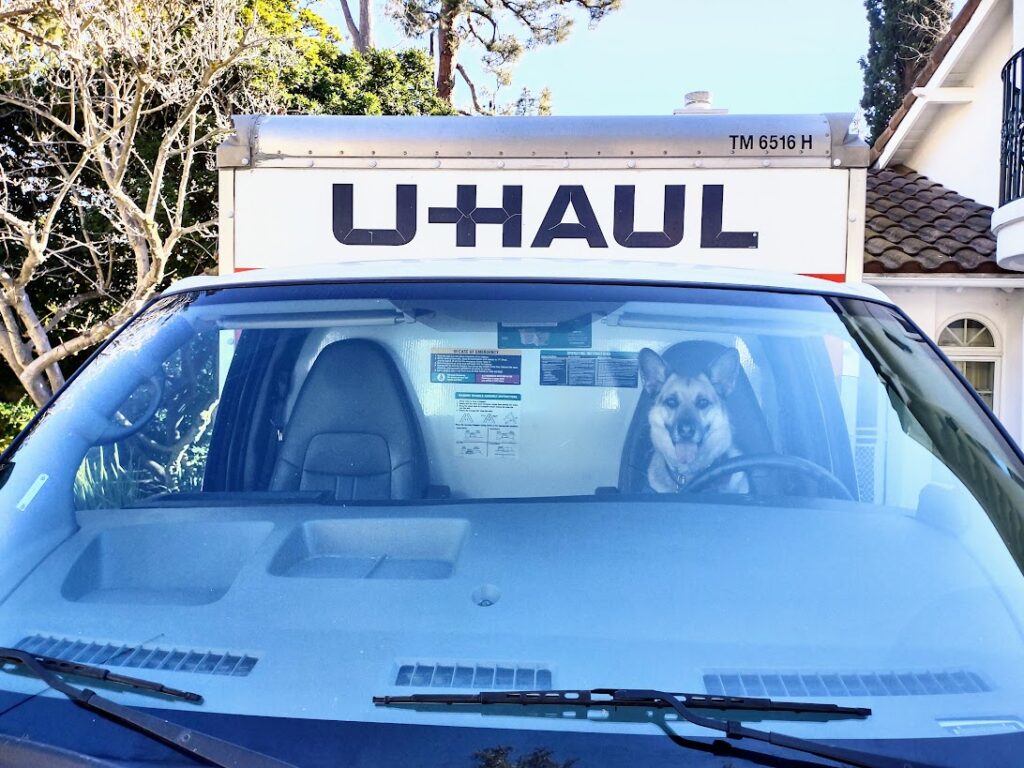 u haul truck with montana driving