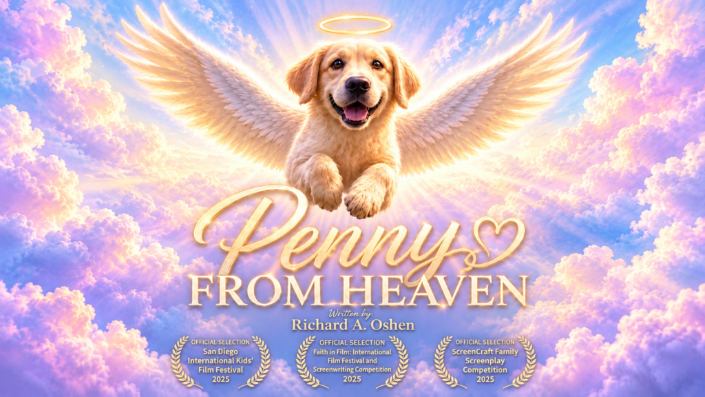 PENNY POSTER HORIZONTAL PENNY FLYING THROUGH CLOUDS