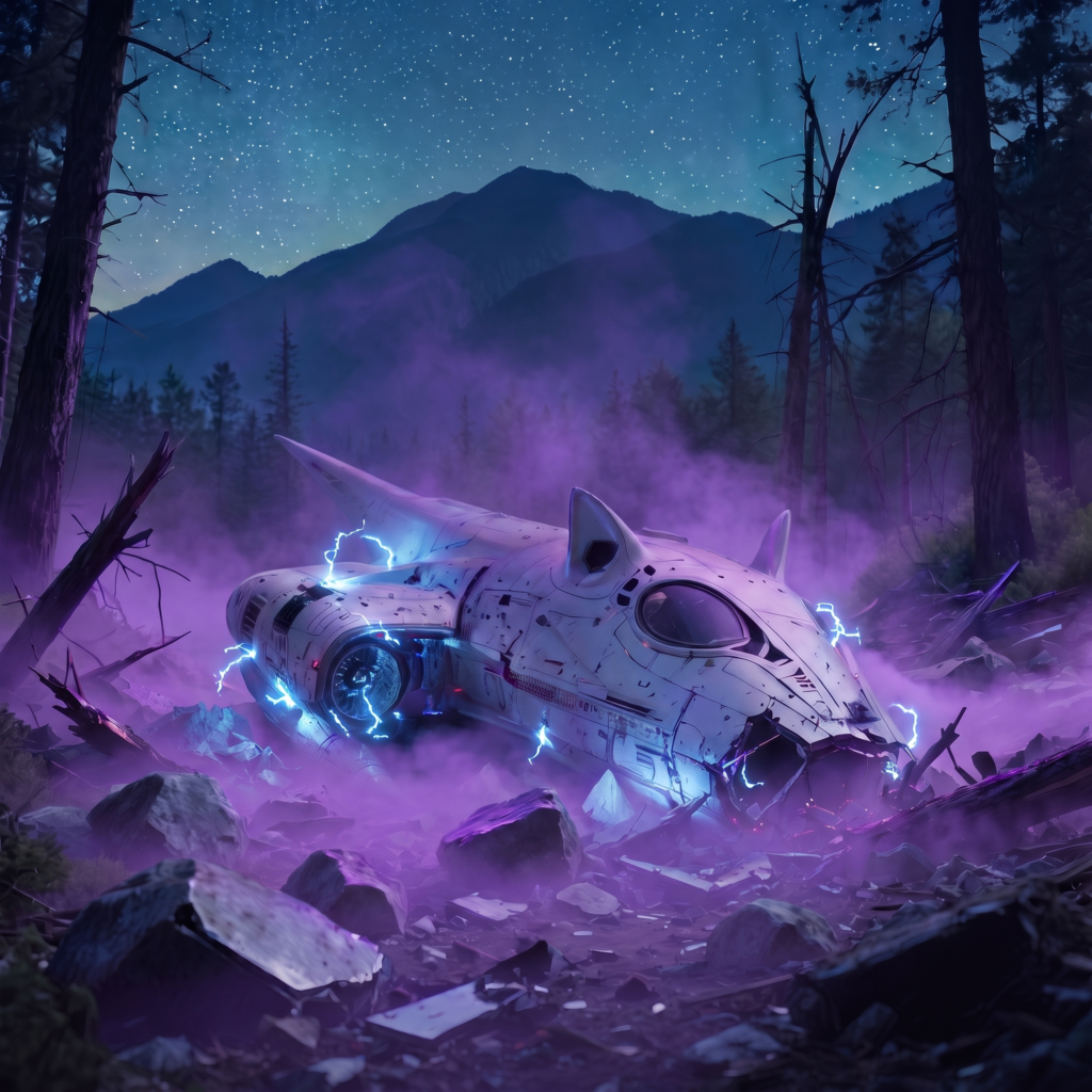 Space Cat's ship crashes